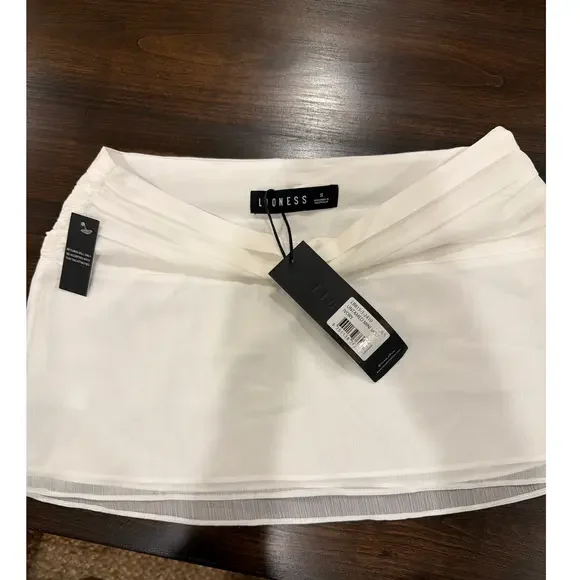 LIONESS Untamed Mini Skirt in White - Picture 4 of 4